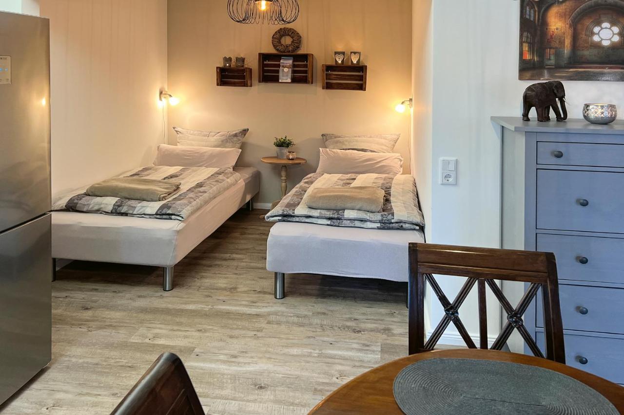 Fewo1846 - Strandresidenz Wassersleben Ufernest - Modernes Studioapartment Mit Balkon Am Strand Harrislee Bagian luar foto